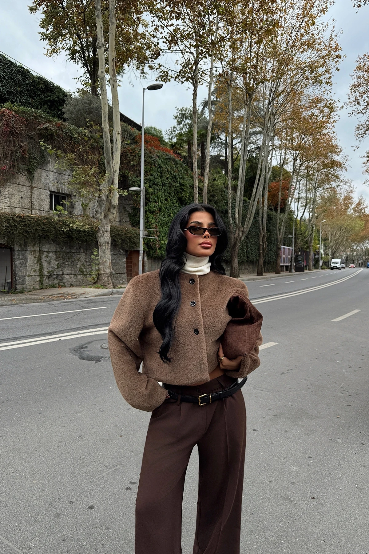 Picture of Brown Button Detail Jacket