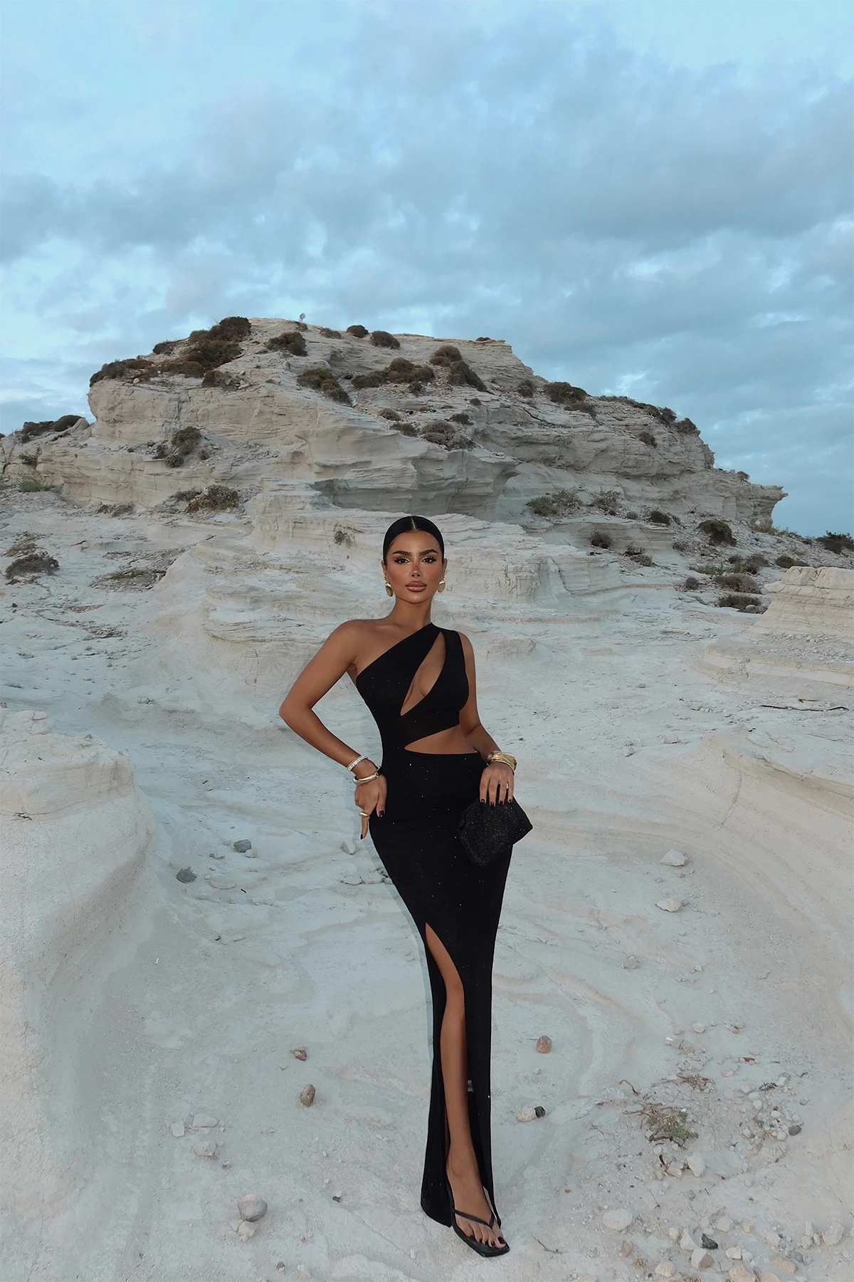 Picture of Black Narcisa Glitter Dress