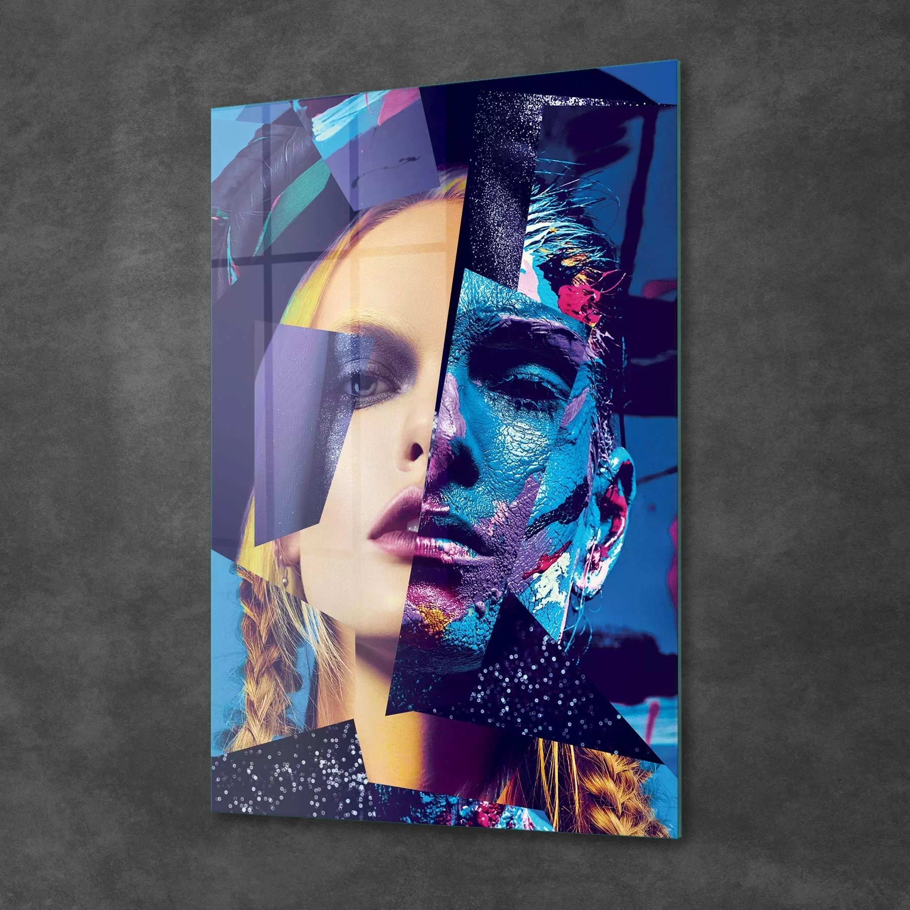 Picture of Decovetro Cam Tablo Pop Art Inked Woman 70x100 cm