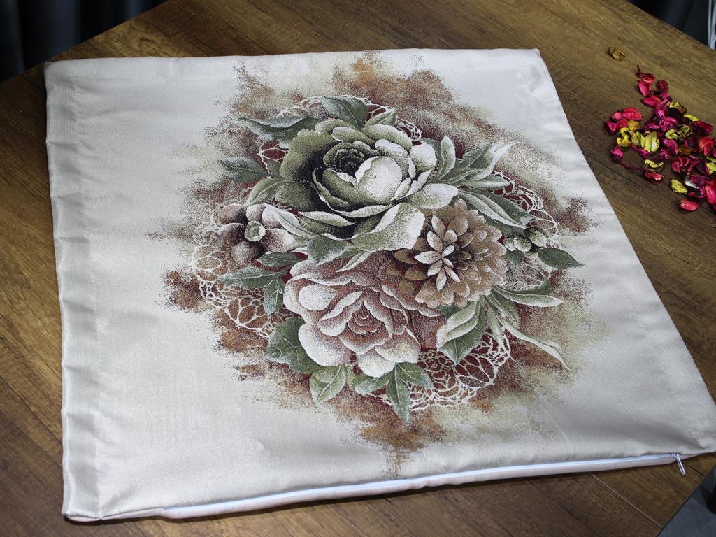 Picture of Çeyiz Diyarı Goblen Lüx 2 Li Kırlent Kılıfı Kahve