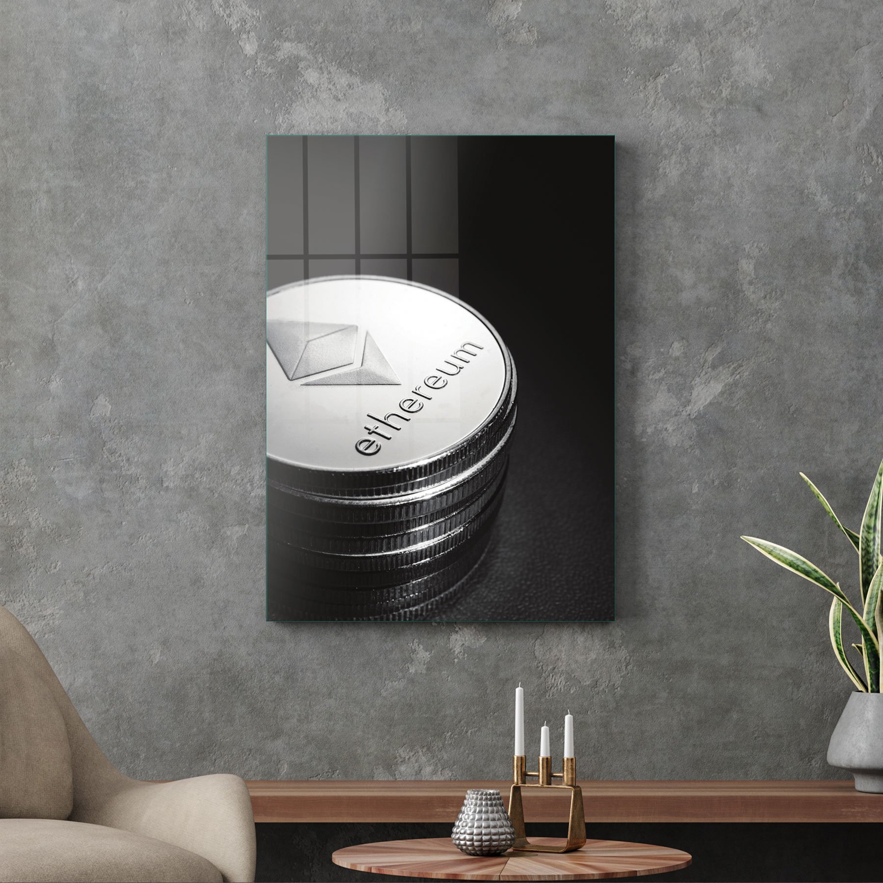 Picture of Decovetro Cam Tablo Ethereum 50x70 cm