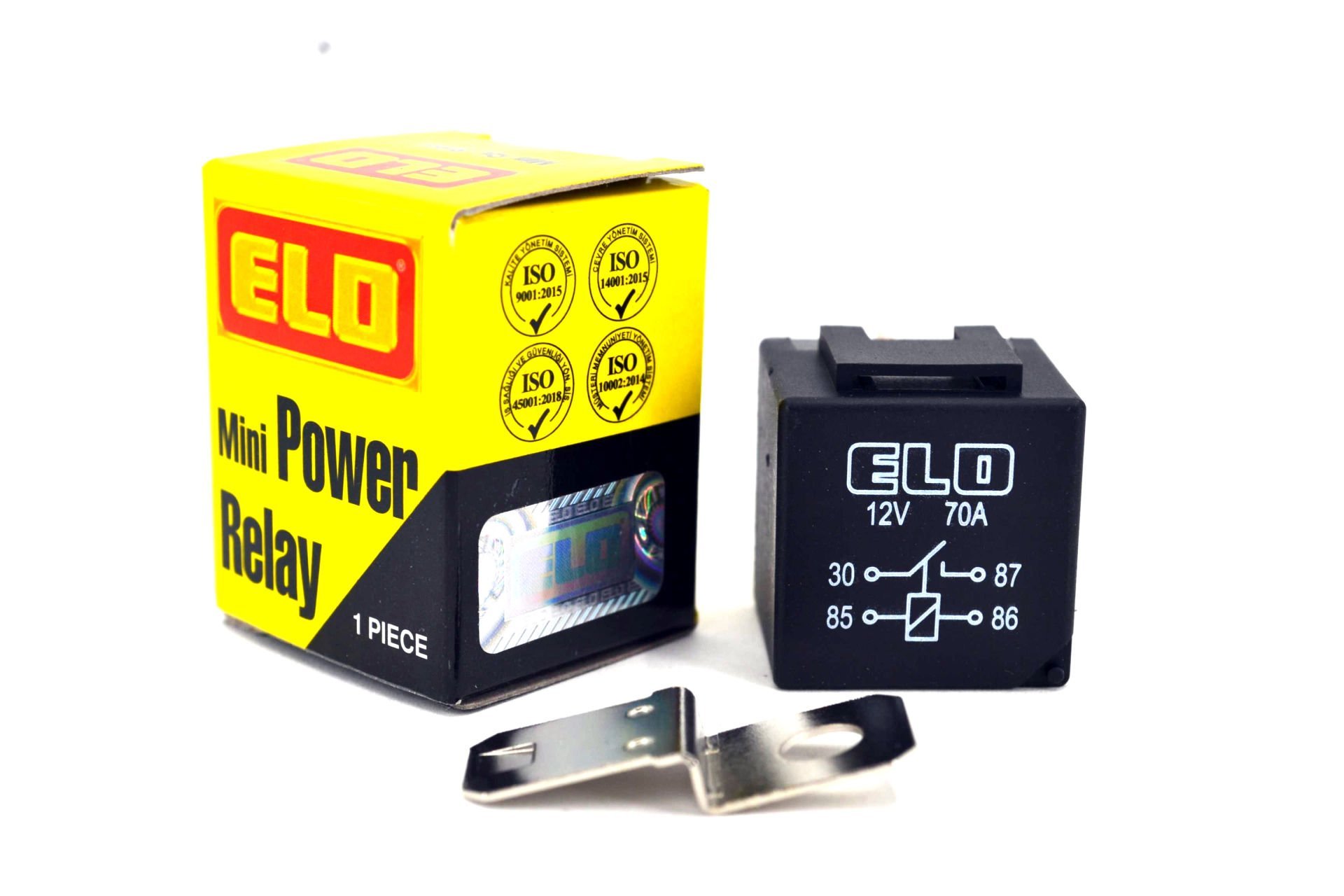 Picture of Yüksek Amperli Röle 12V 70A Mini Güç Rölesi 4 Fişli 720170102