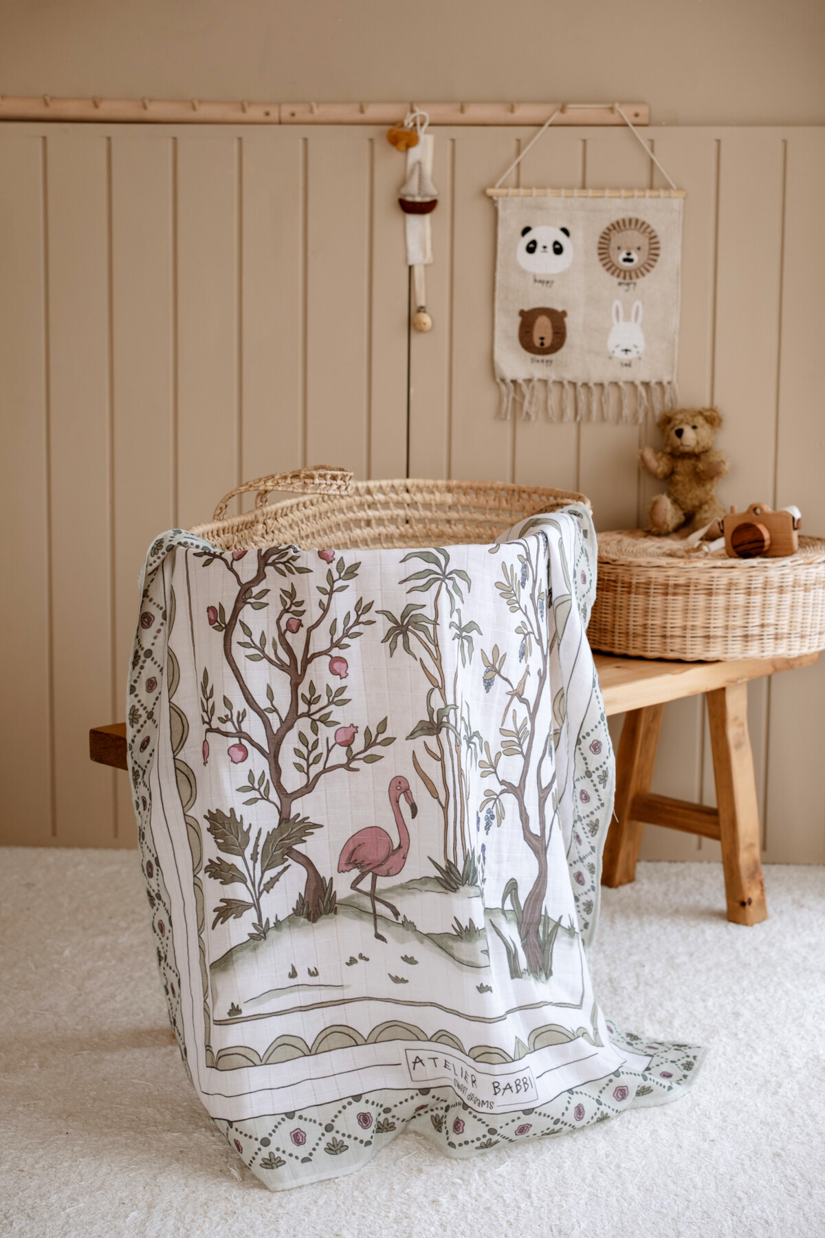 Picture of Çift Katlı Müslin Bebek Örtüsü - İlkbahar