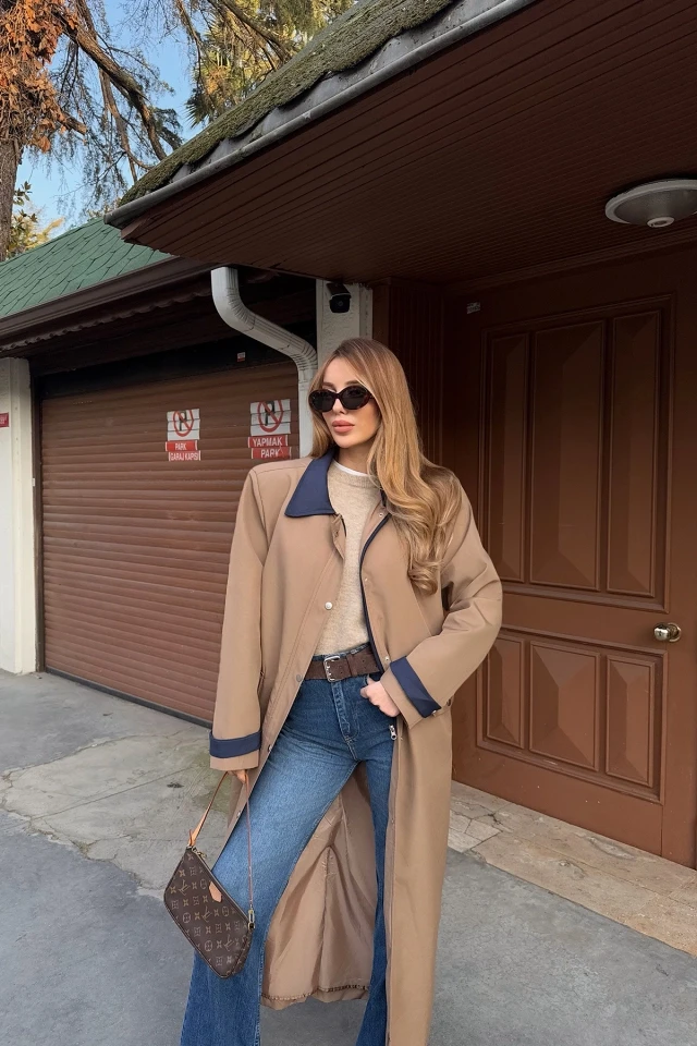 Picture of Brown Aldabella Trench Coat