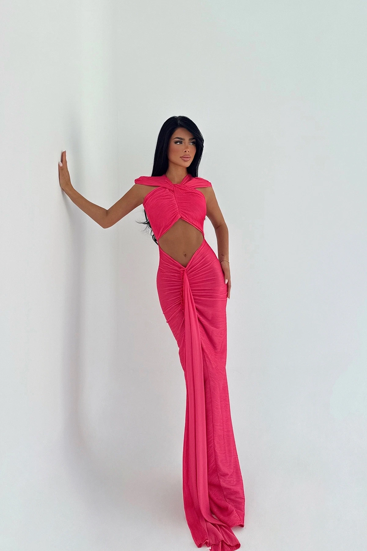 Picture of Fuchsia Orleans Long Dress