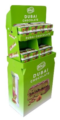 Picture of PISTACHIO KADAYIF FILLED MILK CHOCOLATE 30g (SHIPPER)