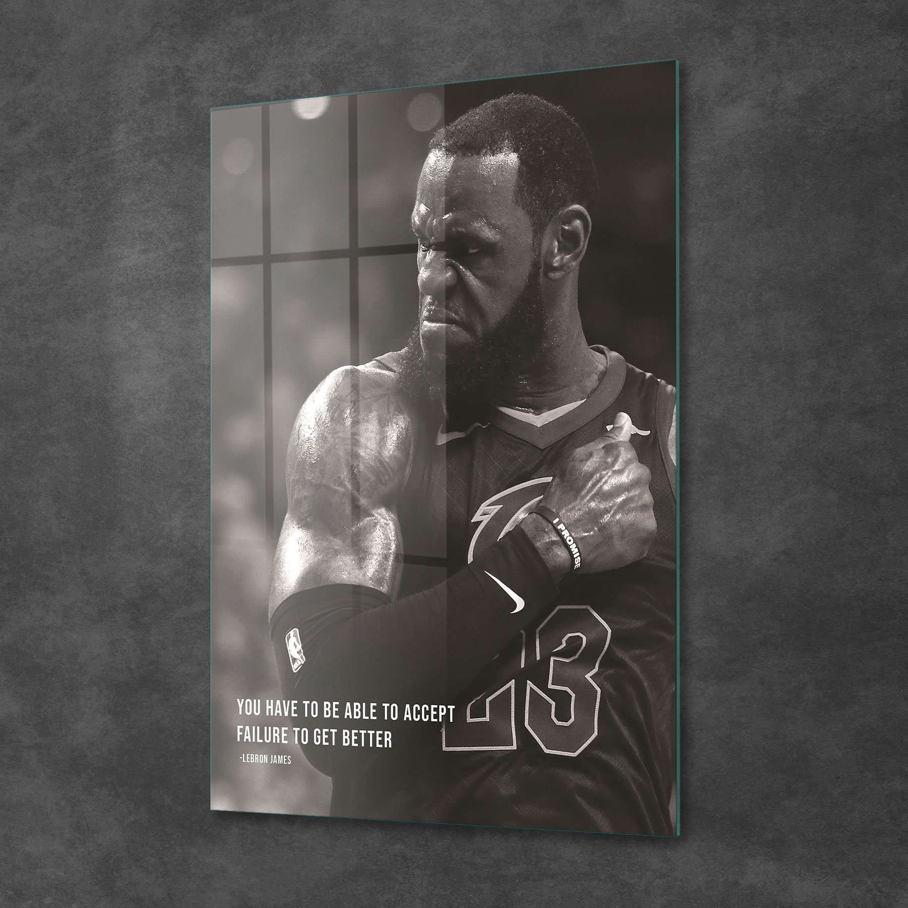 Picture of Decovetro Cam Tablo LeBron James Motivational 30x40 cm