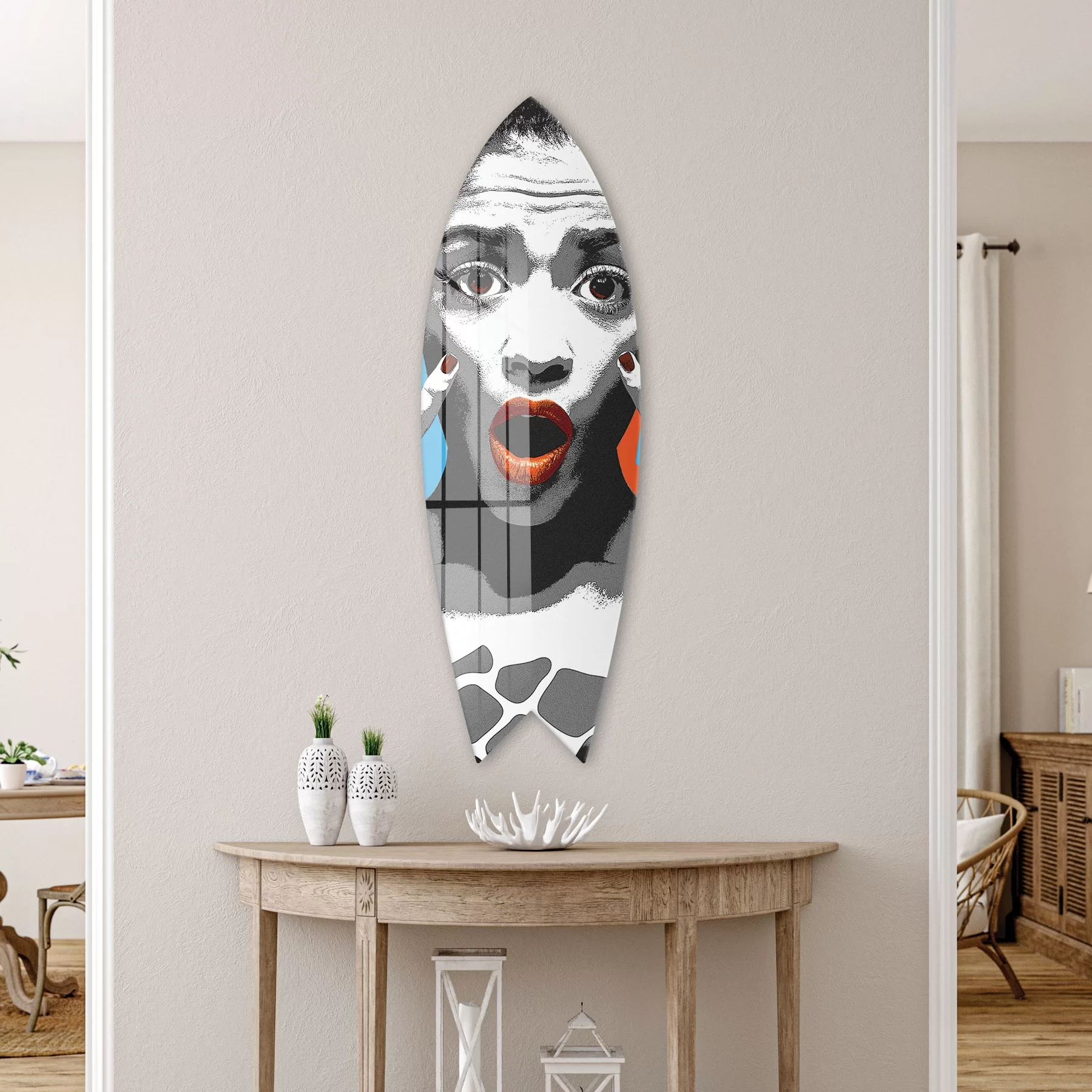 Picture of Decovetro ST 4087 Dekoratif Cam Sörf Tahtası 33x100 Cm