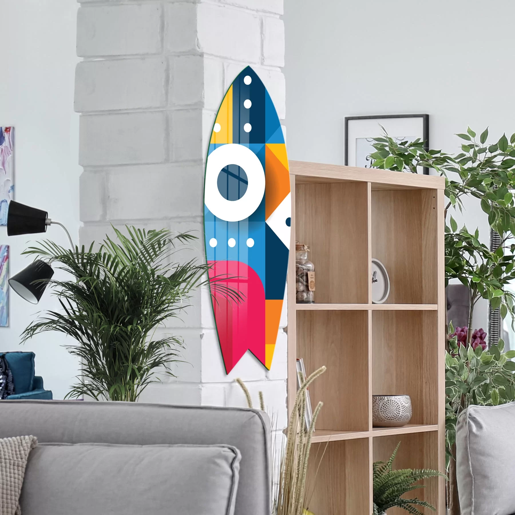 Picture of Decovetro ST 4135 Dekoratif Cam Sörf Tahtası 33x100 Cm