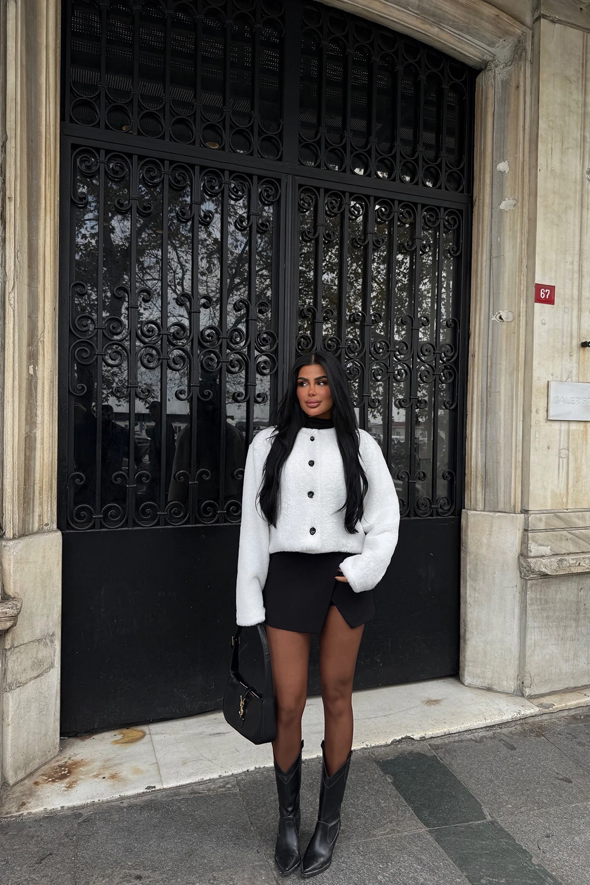 Picture of White Button Detail Jacket