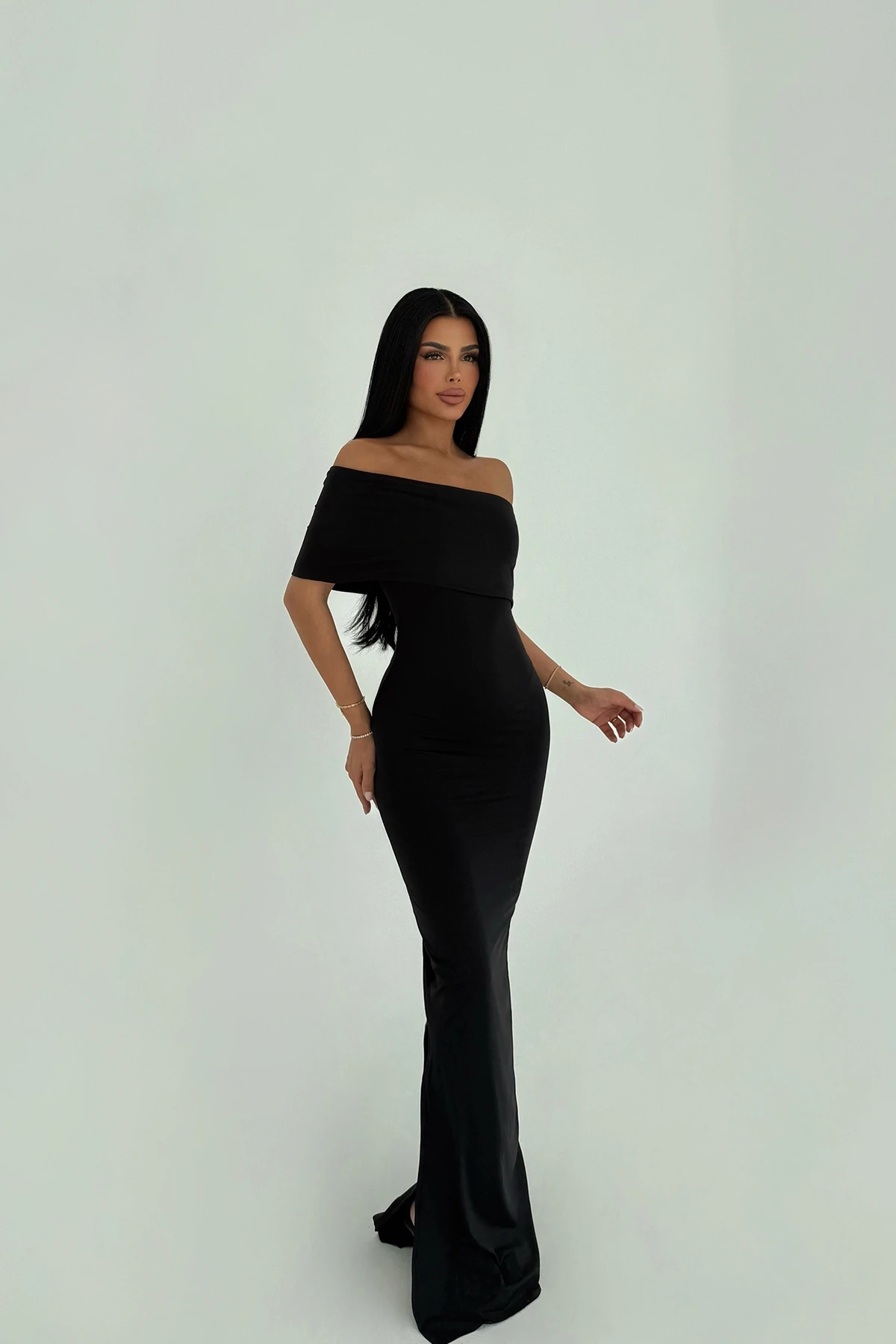 Picture of Black Vanya One Sleeve Dress