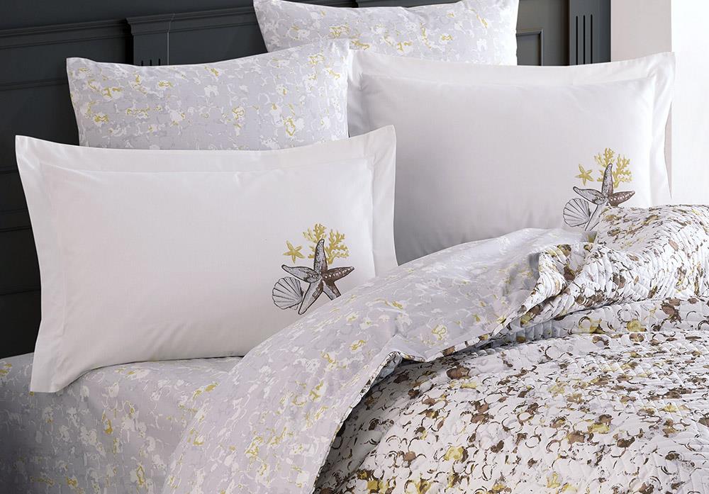 Picture of Frame Tek Kişilik Kapitone Nevresim Takımı Kahve