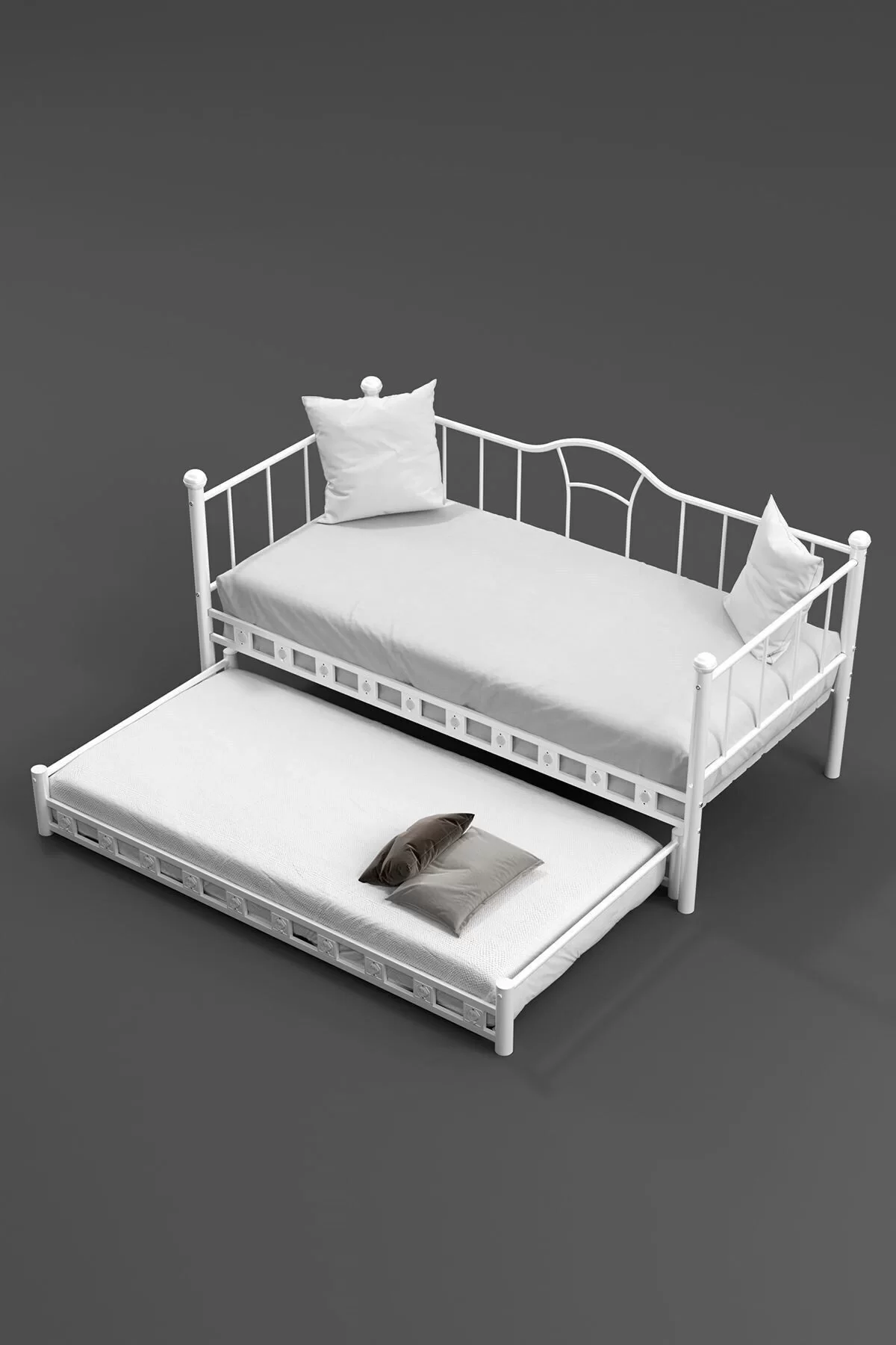 Picture of Kamelya Yavrulu Daybed Sedir Karyola Beyaz