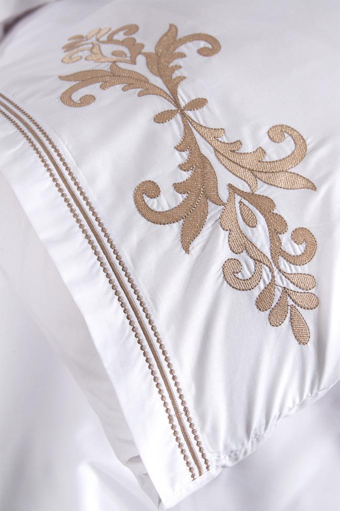 Picture of Adelina Nakışlı 6 Parça Nevresim Takımı Krem