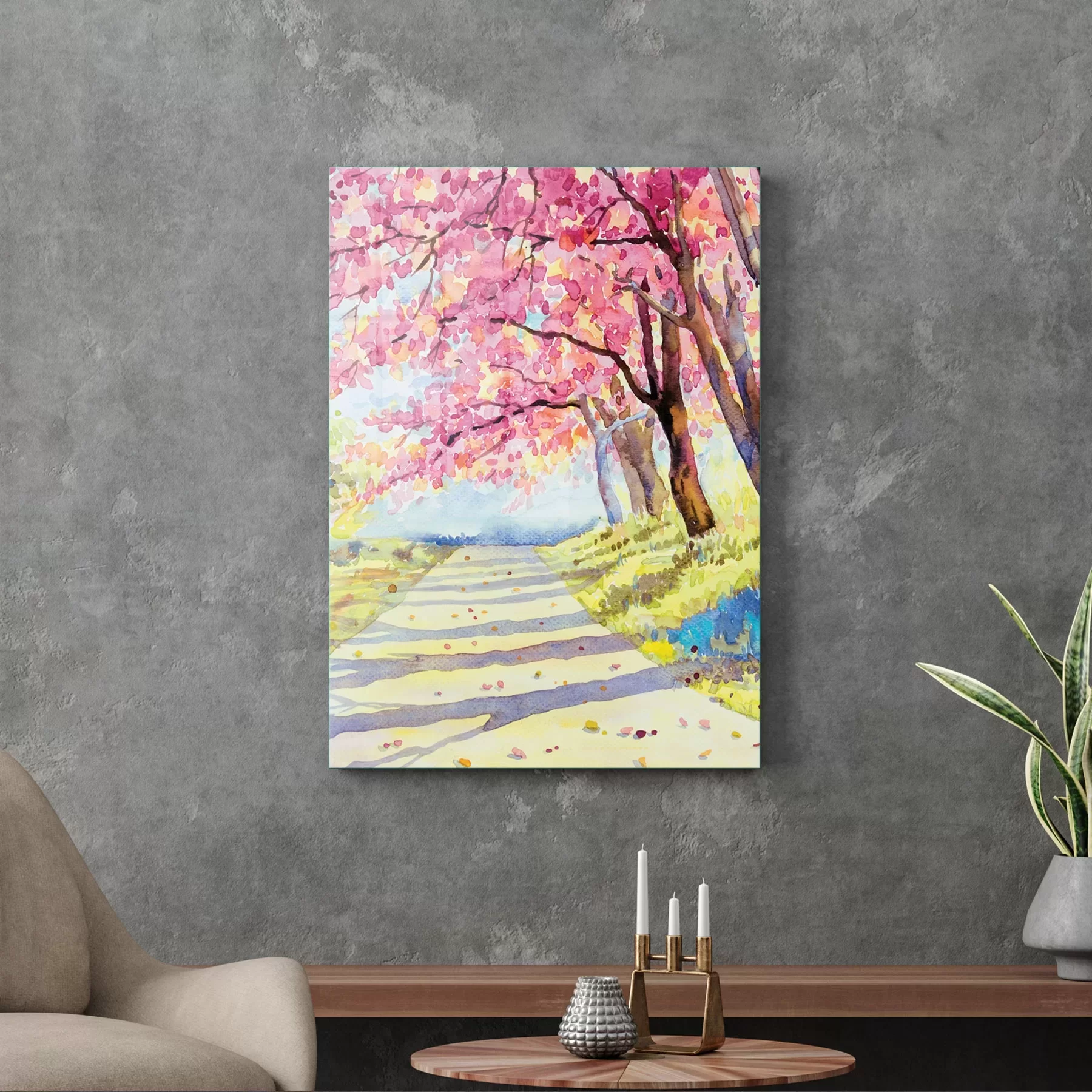 Picture of Decovetro Cam Tablo Yağlı Boya Manzara 30x40 cm