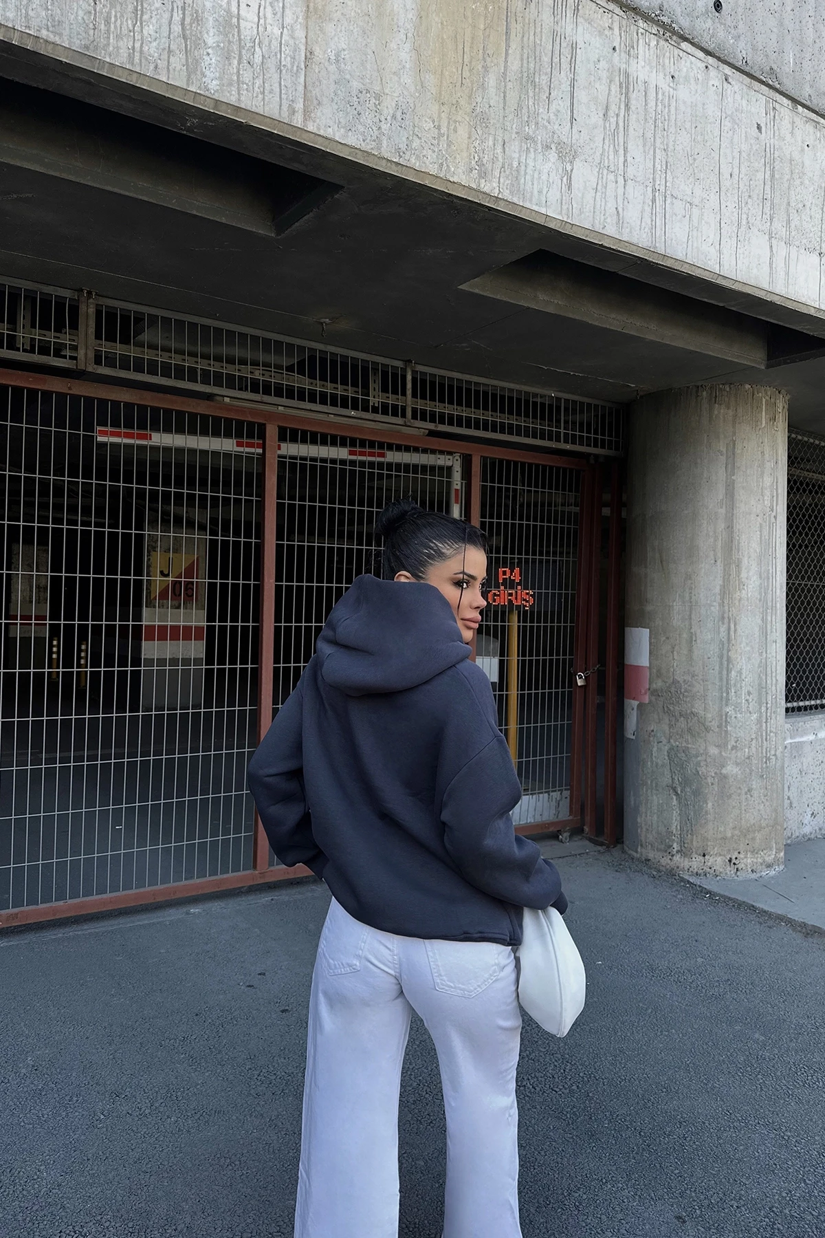 Picture of Smoked Eyyo Embroidered Hooded Sweat