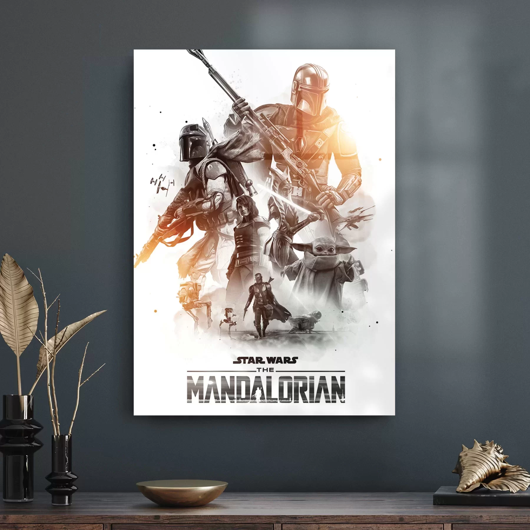 Picture of Decovetro Cam Tablo Mandalorian Poster 30x40 cm