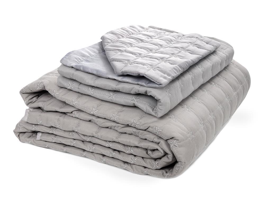 Picture of Meltem Çift Kişilik Yatak Örtüsü Gri