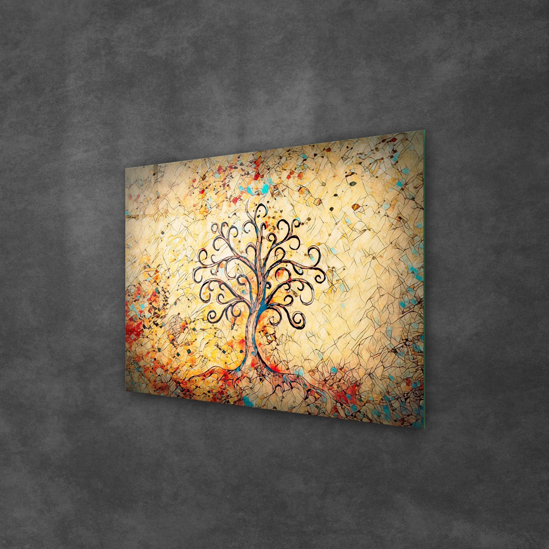 Picture of Decovetro Cam Tablo Renkli Hayat Ağacı 50x70 cm