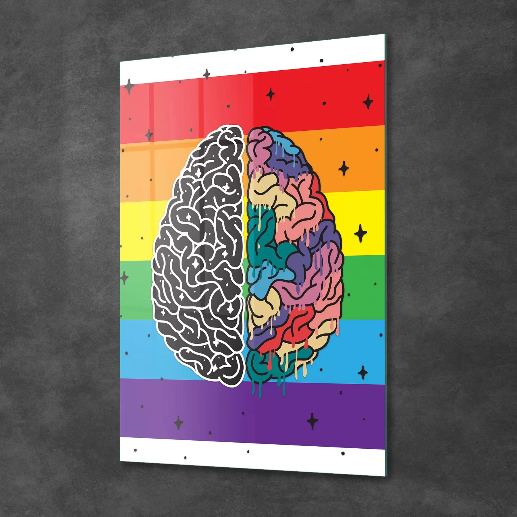 Picture of Decovetro Cam Tablo LGBT Brain 50x70 cm