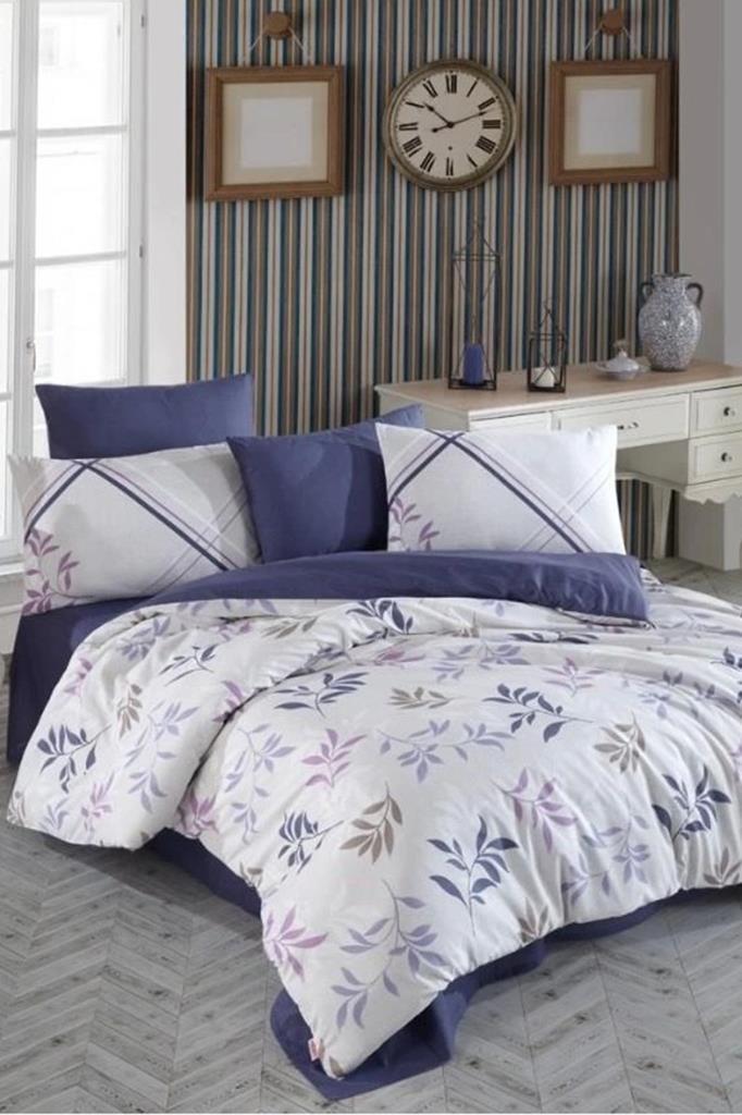 Picture of Belen Çift Kişilik Ranforce Nevresim Takımı Mavi