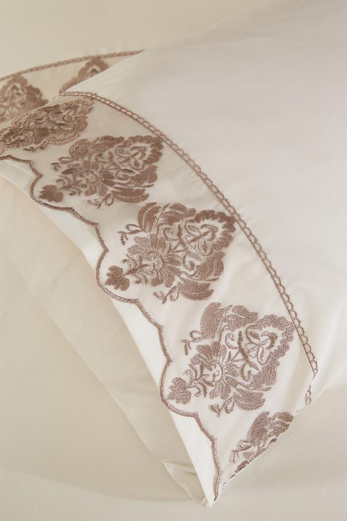 Picture of Fransız Dantelli Özge Çeyizlik Nevresim Takımı Krem