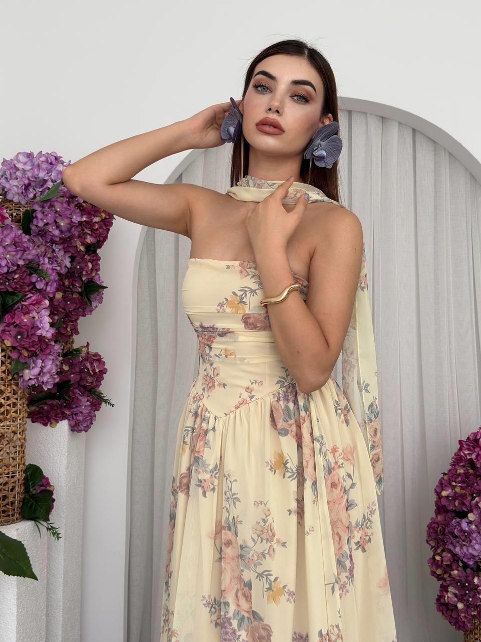 Picture of Meno Fularlı Elbise