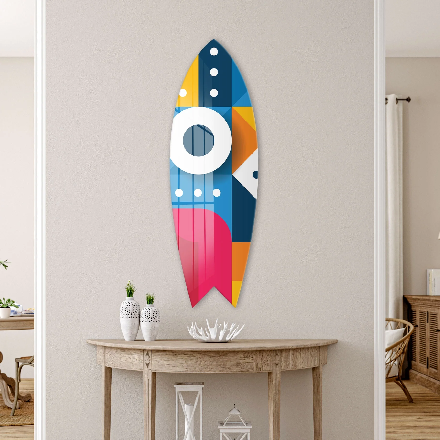 Picture of Decovetro ST 4135 Dekoratif Cam Sörf Tahtası 33x100 Cm