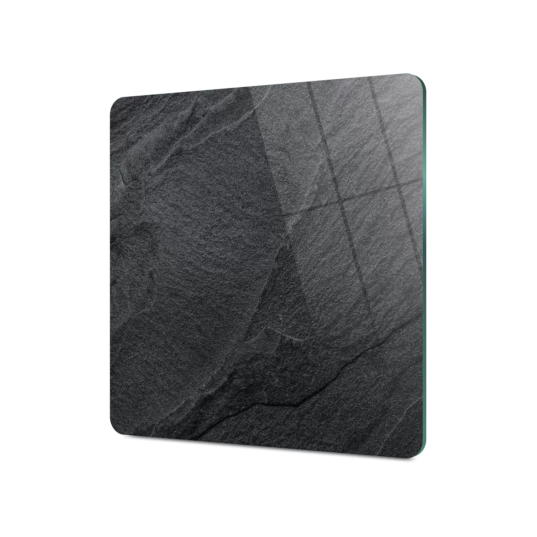 Picture of Decovetro Cam Kesme Tahtası ve Sunumluk Kare Siyah Taş Desenli 30x30 Cm