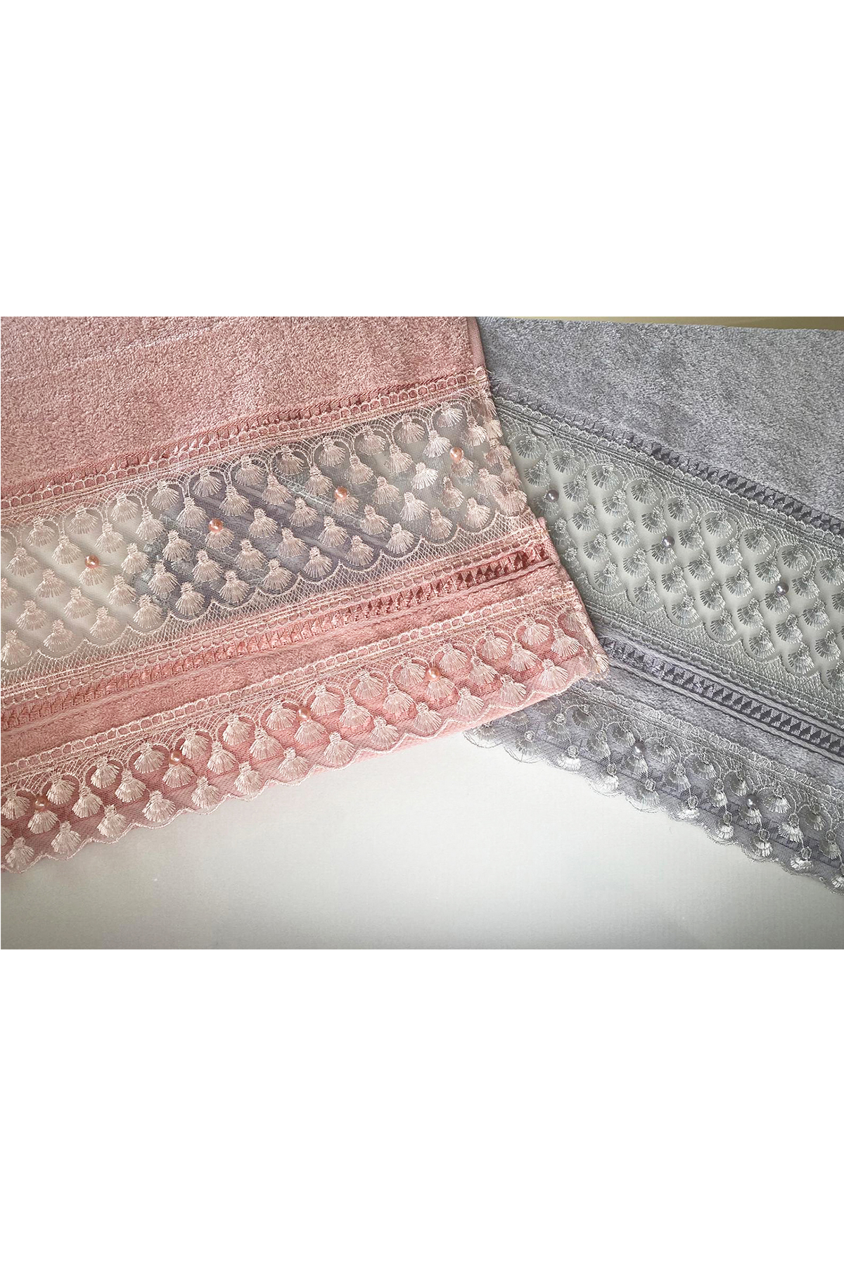 Picture of Derska 4lü Dantelli Çeyizlik Havlu Takımı