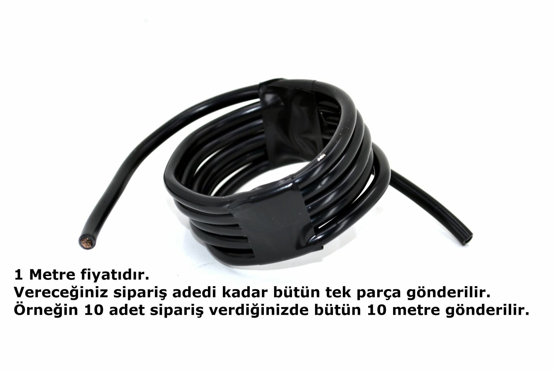 Picture of 6mm² Siyah Bakır Kablo Kalaylı Nyaf Marine