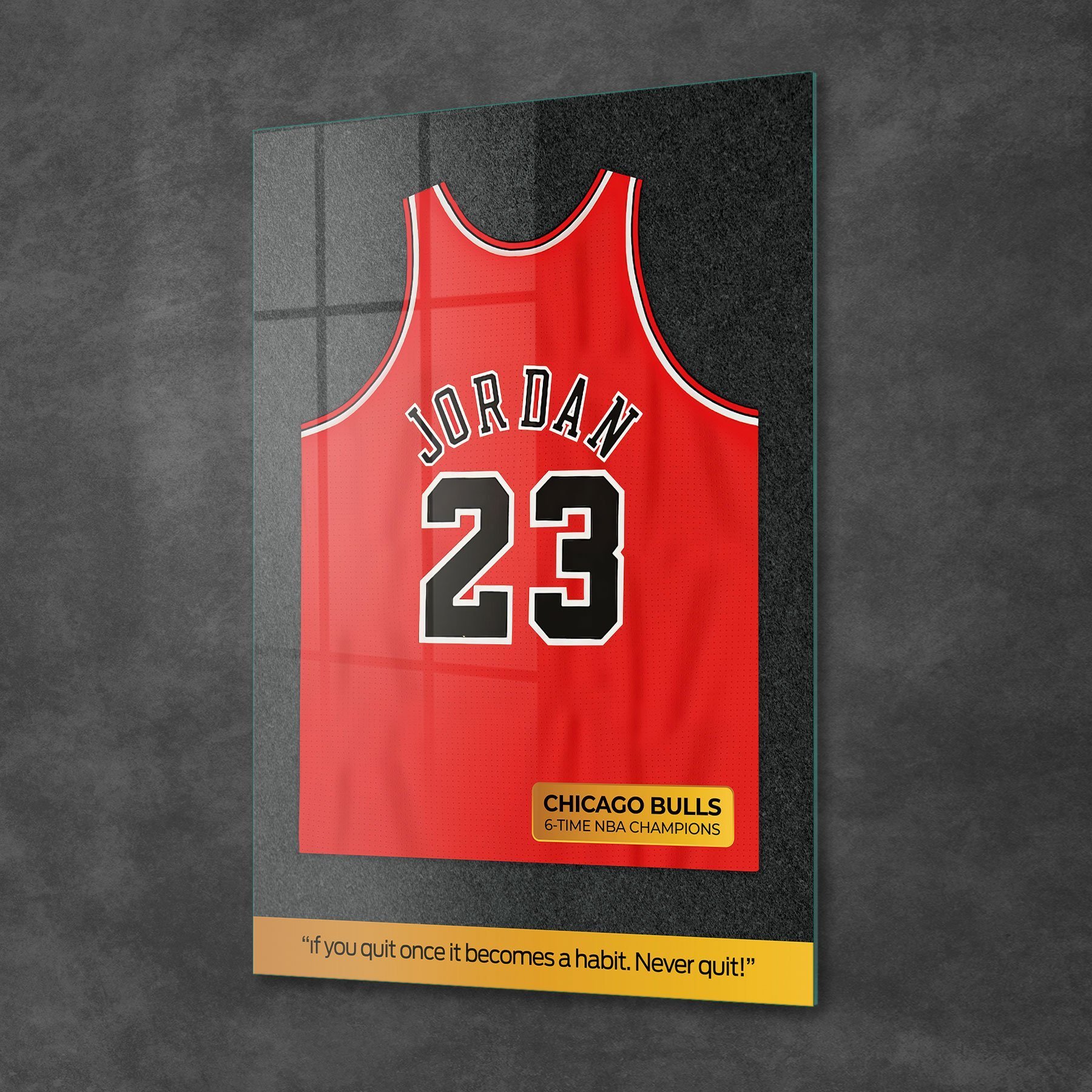 Picture of Decovetro Cam Tablo Michael Jordan Forma 30x40 cm