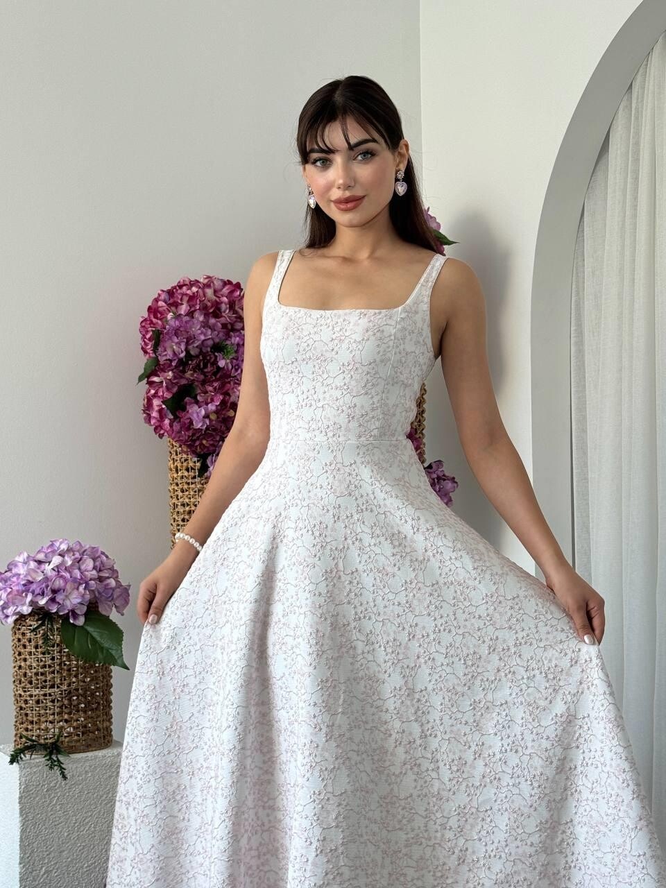 Picture of Kalf Çiçek Detaylı Elbise