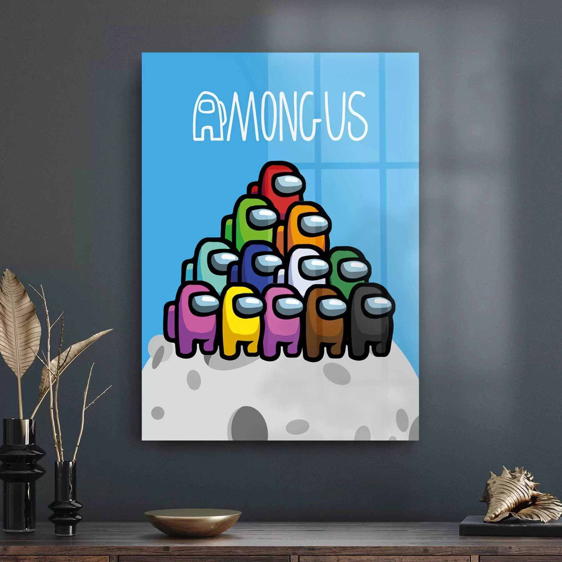 Picture of Decovetro Cam Tablo Gamer Gezegen Among Us 30x40 cm