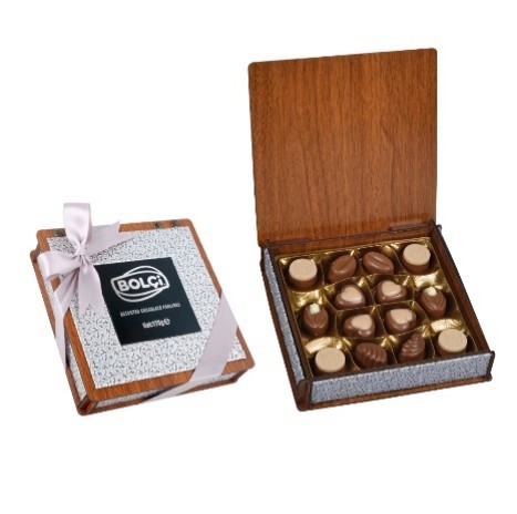 Picture of WOOD & LEATHER BOX 130g (SILVER)