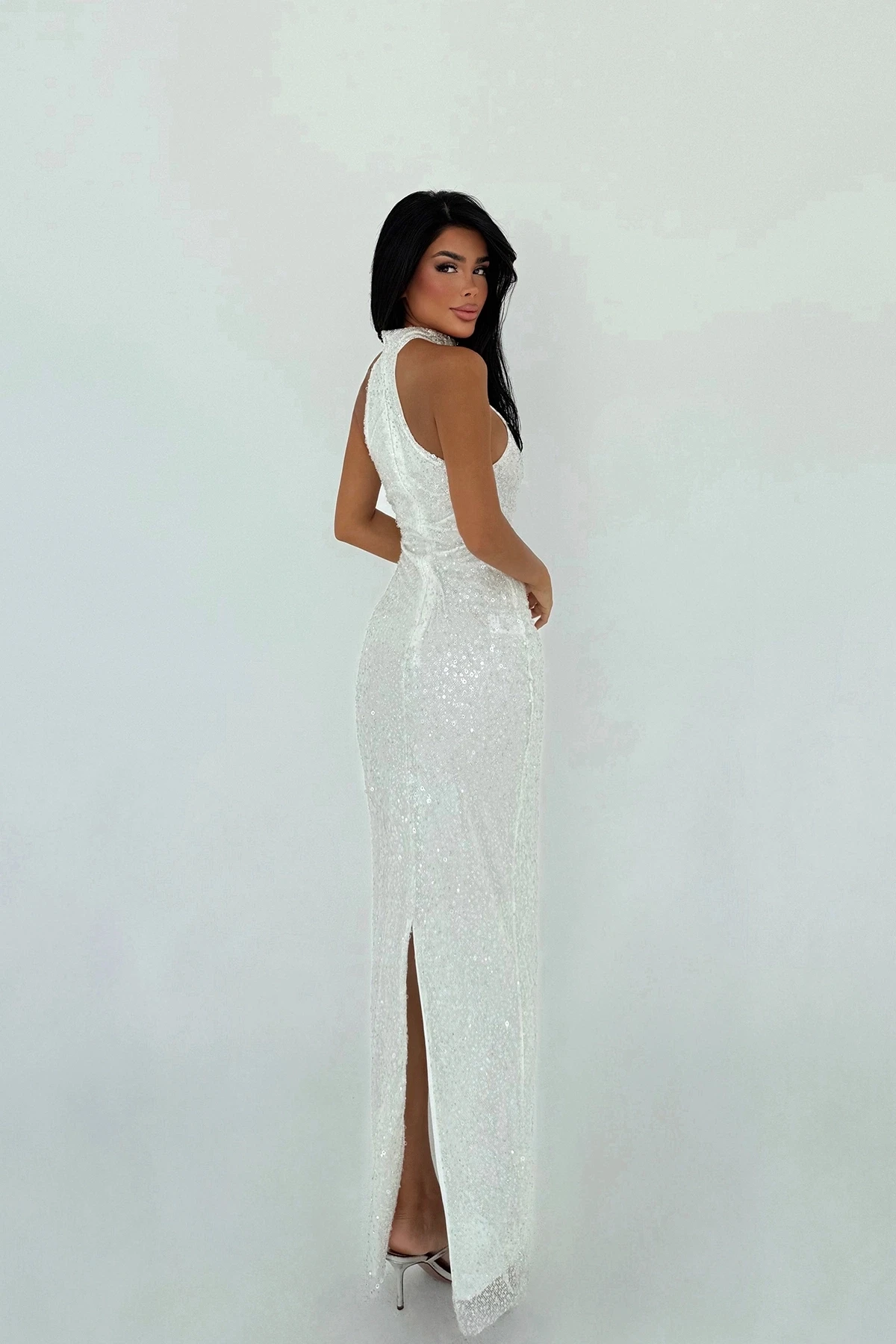 Picture of White Shion Sequined Dress