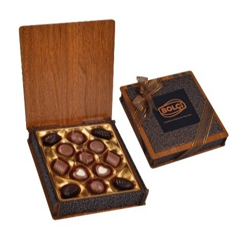 Picture of WOOD & LEATHER BOX 130g (BRONZE)