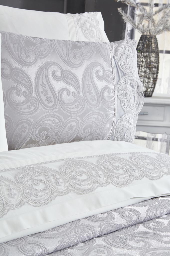 Picture of Çeyiz Diyarı Şal 7 Parça Gelin Seti Gri