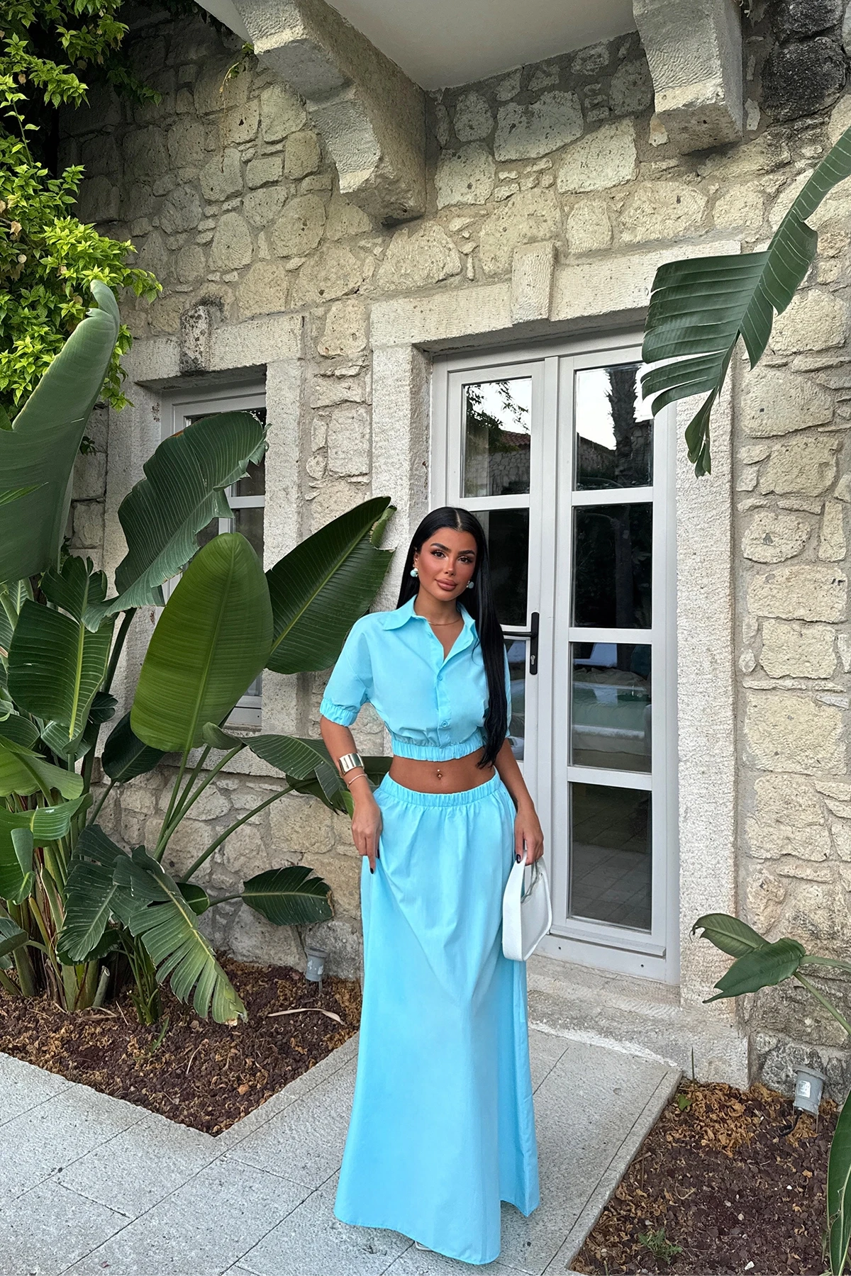 Picture of Turquoise Skirt Suit