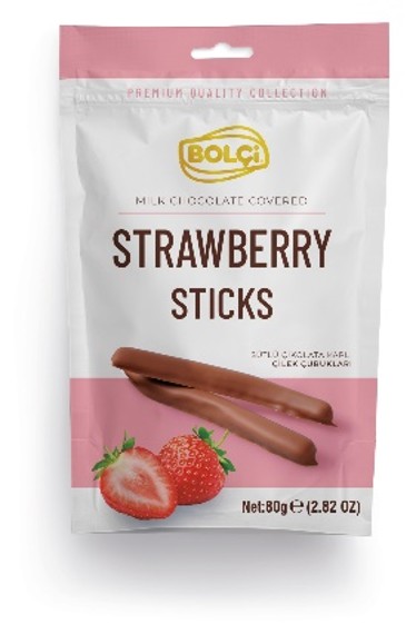 Picture of MILK CHOCOLATE COVERED STRAWBERRY STICK 80g