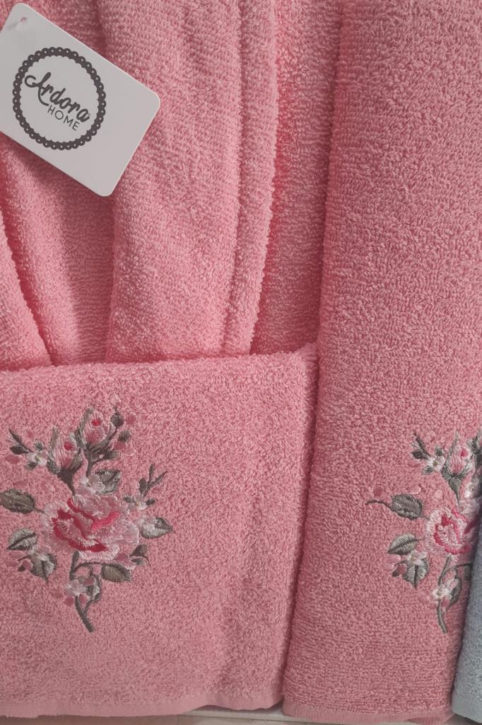 Picture of Ardora Bukle Aile Bornoz Takımı Narçiçeği Mavi