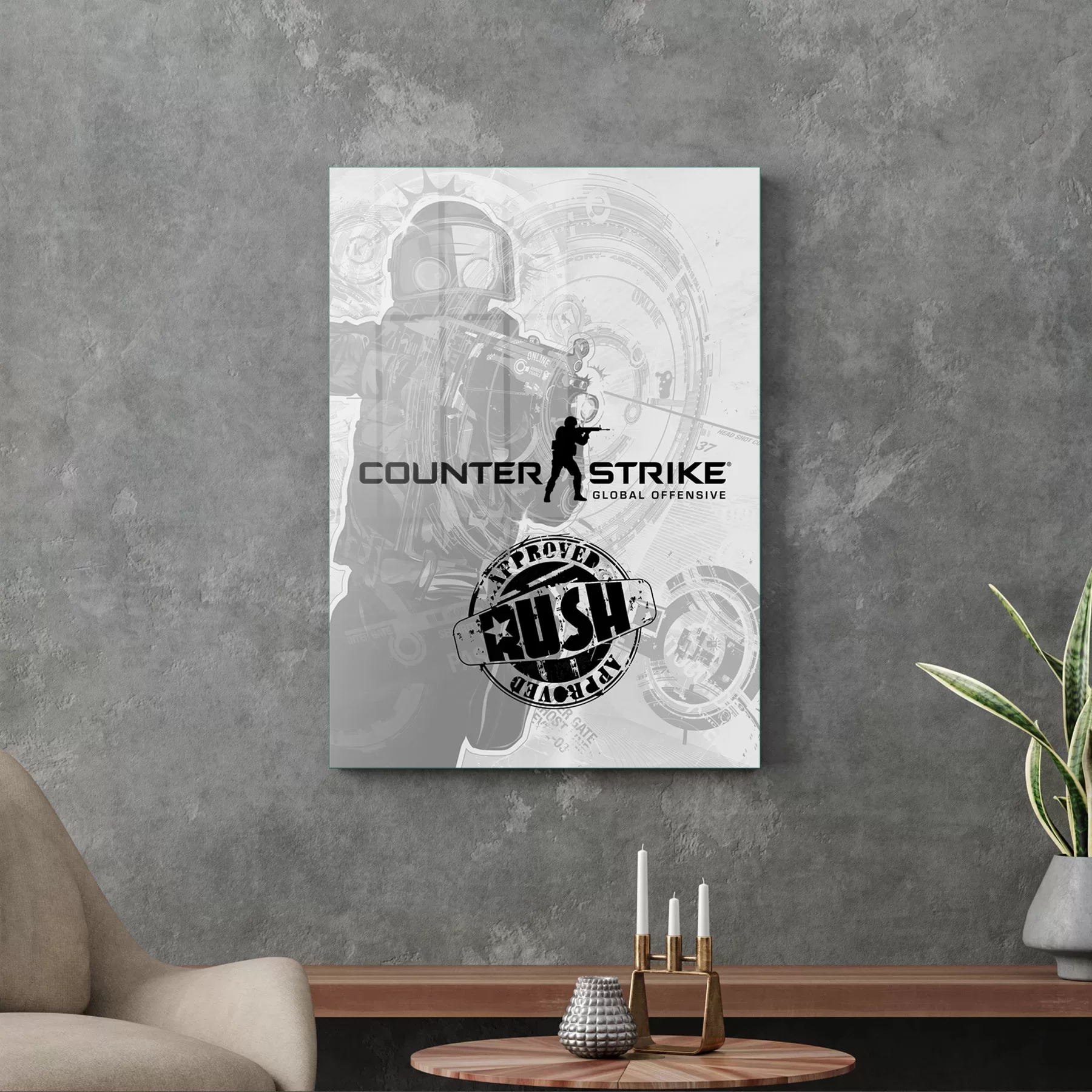 Picture of Decovetro Cam Tablo Counter Strike 30x40 cm