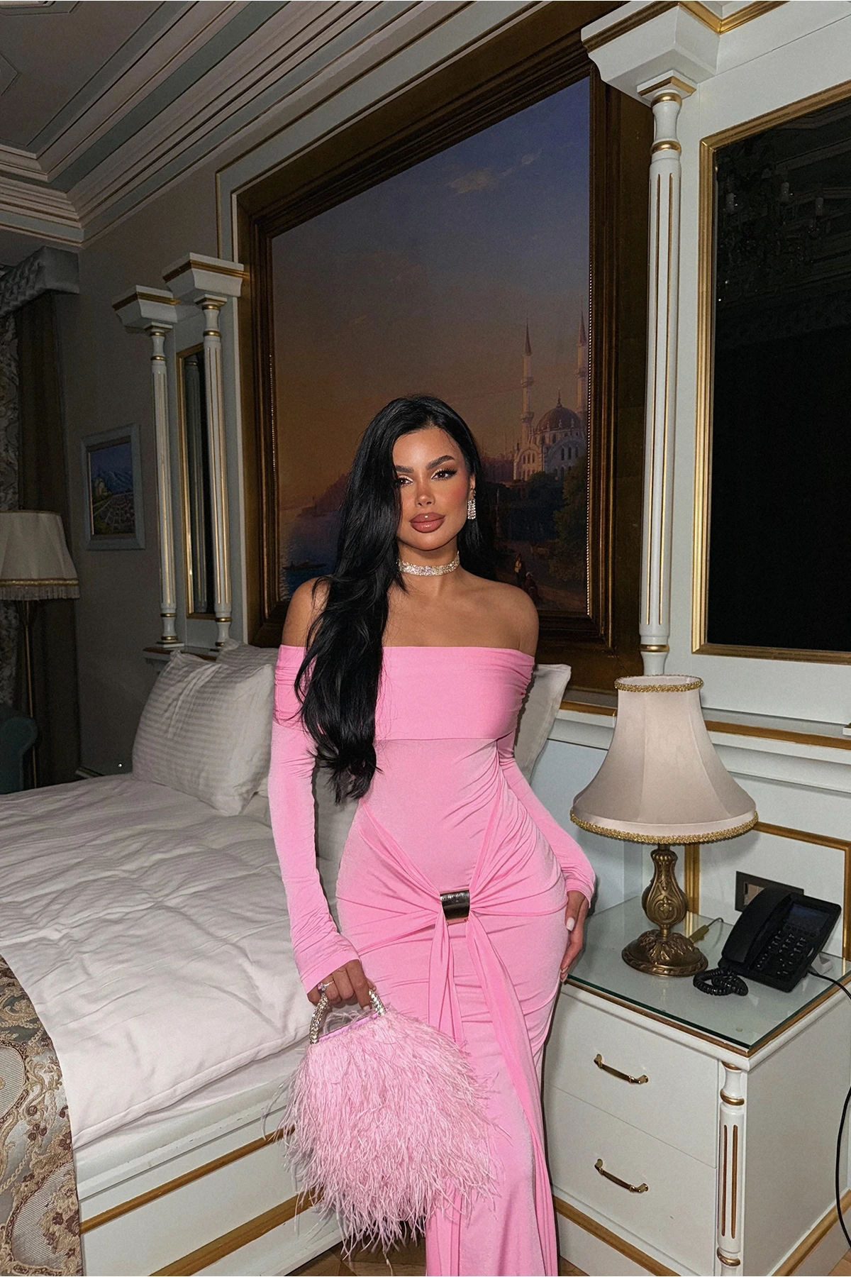 Picture of Pink Long Sleeve Dress