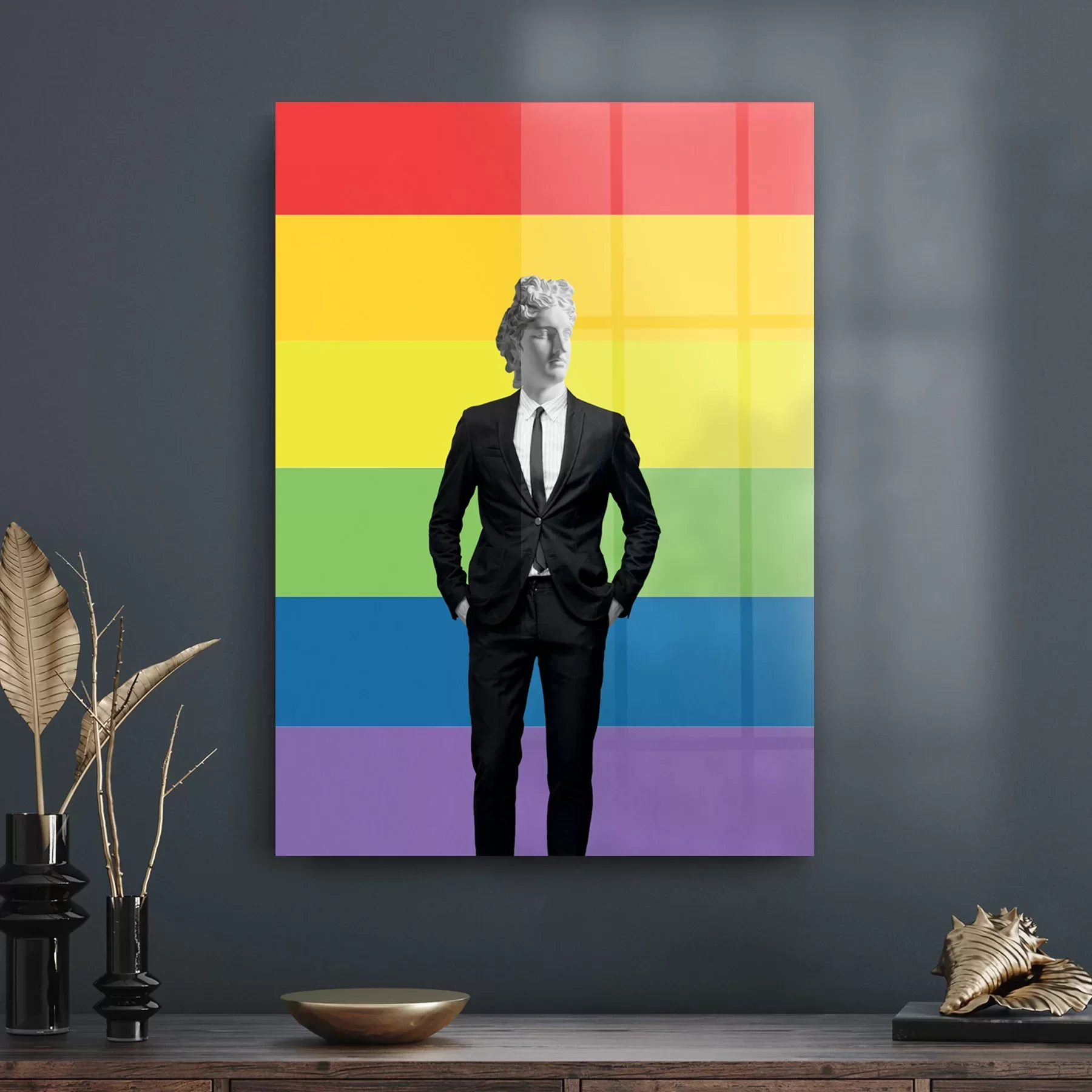 Picture of Decovetro Cam Tablo LGBT Pop Art 30x40 cm