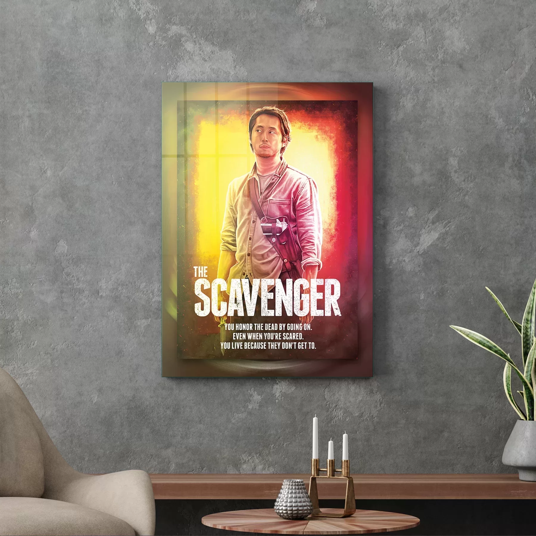 Picture of Decovetro Cam Tablo Walking Dead The Scavenger 50x70 cm