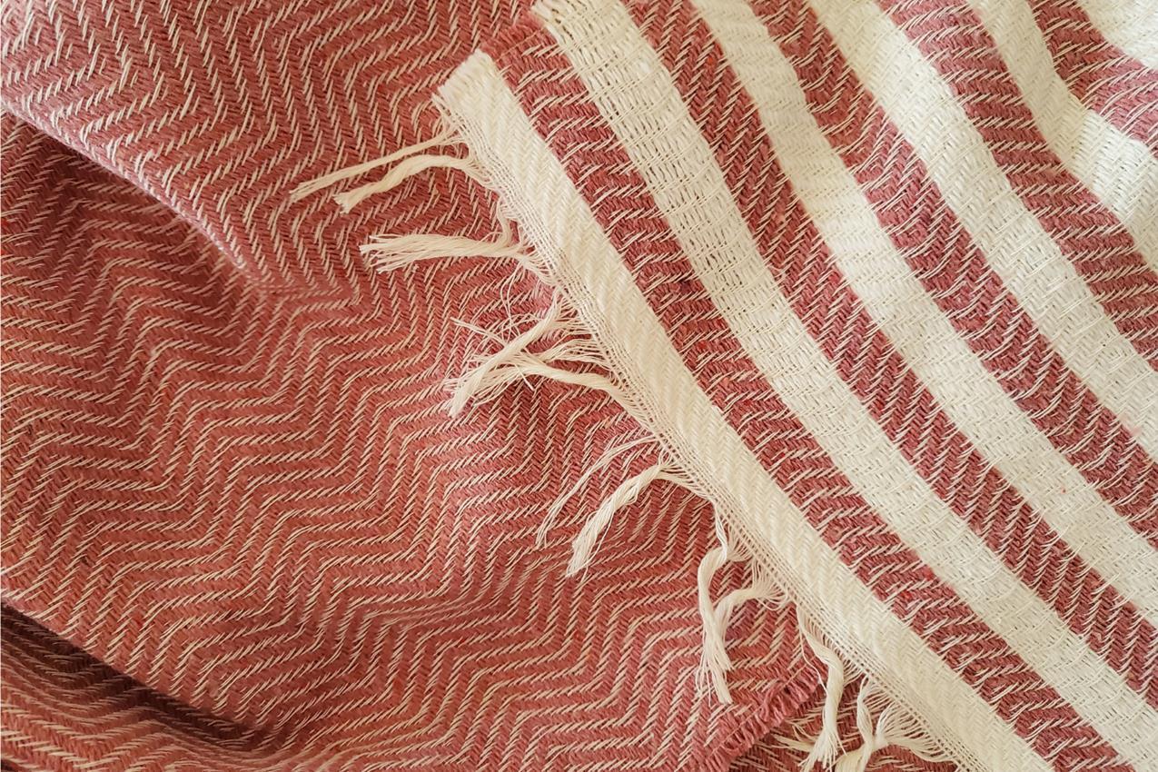 Picture of Aksu Summer Line Çok Amaçlı Örtü Pike Koltuk Örtüsü 170x220 Gül Kurusu