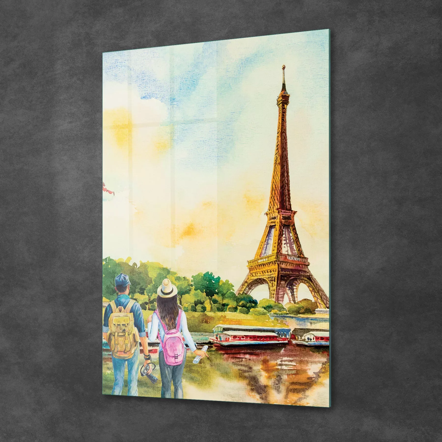 Picture of Decovetro Cam Tablo Yağlı Boya Paris Eyfel 50x70 cm