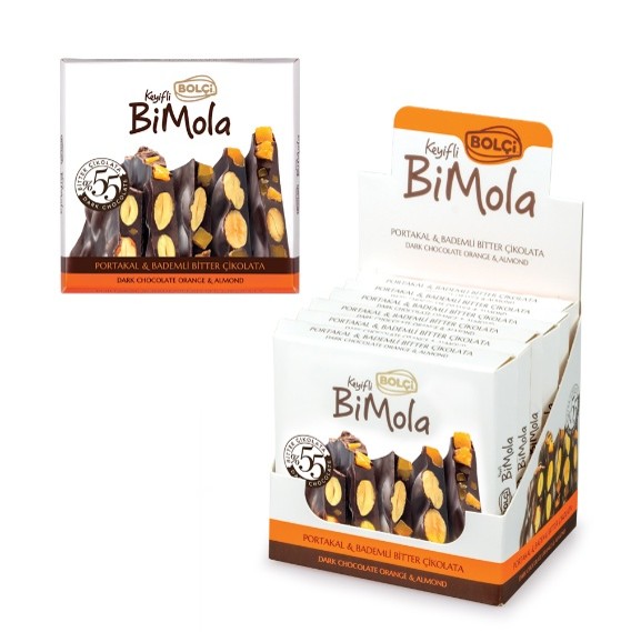 Picture of DARK CHOCOLATE ORANGE AND ALMOND TABLET 70g