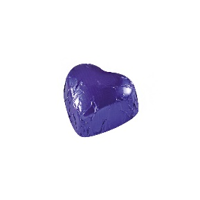 Picture of HEART - HAZELNUT GIANDUJA FILLED MILK CHOCOLATE PURPLE 2,4Kg