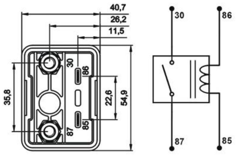 Picture of Yüksek Amperli Güç Rölesi 12V 120A Su Geçirmez Marine